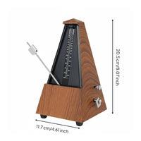 Pyramid Metronome Metal Movement Mechanical Metronome Stable Base Instrument Rhythm Meter for Exam Training