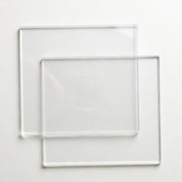 2 Pieces Acrylic Cutting Pad Standard Size Acrylic Cutting Plate Smooth Surface Crafting Supply for Art Studio