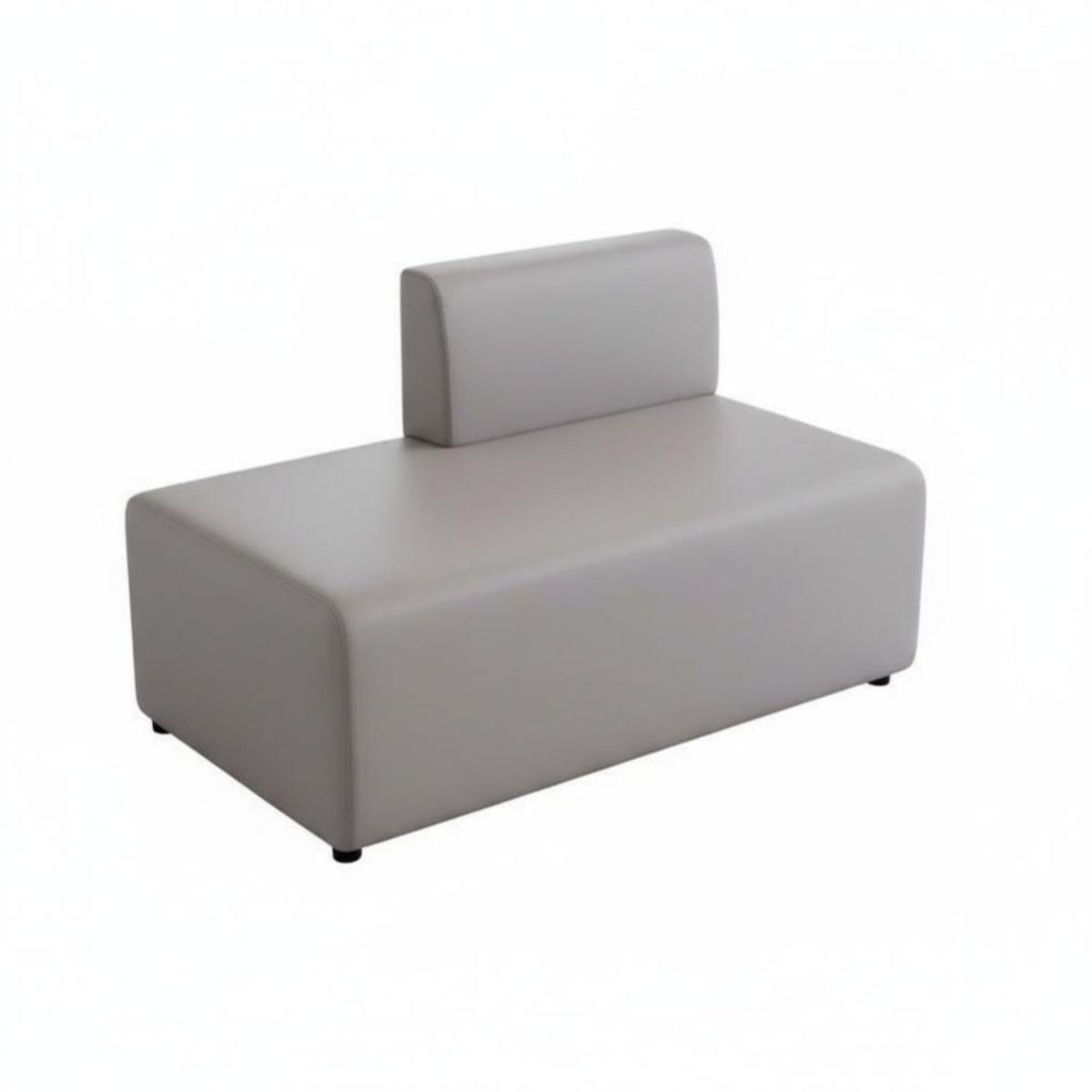 Curved Sectional Booth configurable Design Lowheight curved-Shaped Sofa dense Foam Space-Saving for Clinic, Lounge Area, Lobby