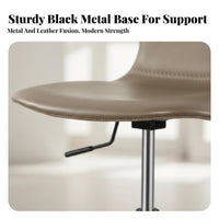 Adjustable Rotating Stool with Spinerest Utilitarian Design Adjustable Rotating Stool Easy to Assemble Low Spine Support