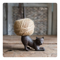 Cast Metal Avian Spool Stand Easy Unwind Home Decor Rustic for Garden