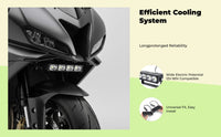 LED Grille Light, High-Brightness Waterproof Auxiliary Lamp