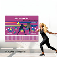 Printed Pickleball Training Wall Decal Rectangular Sports Gear Residueno-Residue Exercise Aid