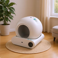 Smart Feline Litter Box Compact Self-Cleaning Feline Litter Box No Scooping