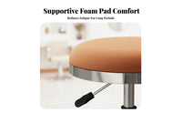 Effortless Rolling Casters Adjustable Swivel Stool with Wheels Thick Padded Cushion Adjustable Drafting Stool with Backrest Strong Load Beafootrest Technician Chair Heavy Duty for Hairstylists, Nail Technicians, Beauty Salon, Barber Shop, Workshop