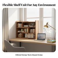 Multi-Compartment Desk Rack Multiple Compartments for Workspace, Students