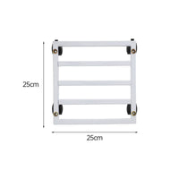 Plant Carrier with Wheels Metal Rolling Base Silent for Patio, Garden