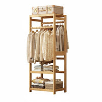 Clothes Rail with footwear storage Freestanding Clothing Rack Easy Assembly for Adults