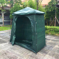 户外山地车帐篷防雨防尘家用杂物储物室自行车电瓶车帐篷PE布