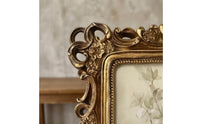 Vintage Resin Frame Embossed Ornate Wall Frame Gold-Toned