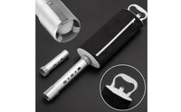 Detachable Golf Ball Retriever with Removable Tube Handheld Golf Ball Retriever with Zipper Portable Shag Bag Aluminum for Golfers, Coaches, Practice Range