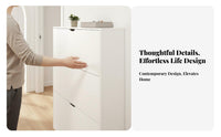 1 Footwear Organizer Space-saving Shoe Storage Cabinet Large Capacity Flip-down Drawers Stable Construction Suitable for Apartment Dwellers Homeowners Hallway Behind the Door