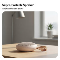 Waterproof Round Wireless Soundbox Heavy Bass Portable Audio Player TF Card Slot Consumer Electronics 360° Surround Sound for Outdoor Enthusiasts, Travelers, Students, Bathroom, Travel, Hiking