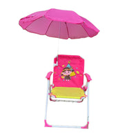 Foldable Children's Beach Chair with Umbrella
