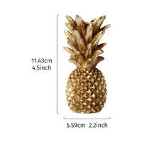 Vintage Gold Pineapple Candle Holder Decorative Resin Craft