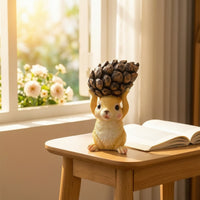 Squirrel Statue with Pinecone Textured Squirrel with Pinecone Standing