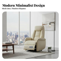 Modern Minimalist Design Electric Recliner Power Recline Powered Armchair with Footrest Space-Saving Living Room Furniture singlepress Control for Movie Lovers, Homeowners, Seniors, Small Spaces, Bedroom, perusing alcove