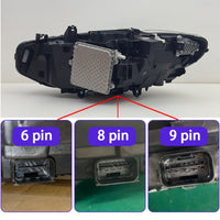 Lens-Style-Style Headlamp with Daytime Running Lights pairedBeam Headlight Assembly Direct Replacement Light Connector-and-Play for Car Enthusiasts, DIY Mechanics, Automotive Upgrade, Night Driving