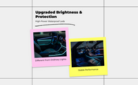 App-controlled RGB car door light
