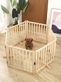 Foldable Dog Fence Gate for Indoor Small and Medium Dogs, Freely Combinable