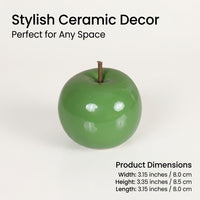 Ceramic Figurine for Living Room Decor and Birthday Gift, Decorative Fruit Ornament with Glazed Finish