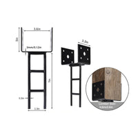 Ground Stake Post Base Welded Metal Post Anchor Bolt Hole for Deck Building