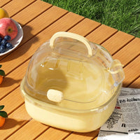 Portable Hamster Cage and Sugar Glider Cage, PP Material Travel Hamster Cage with Transparent Cover, Hamster Portable Travel Cage for Small Pets