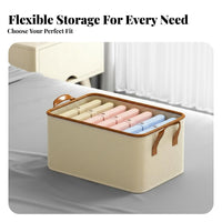 textile Clothes container Foldable Closet Organizer easy-clean for Wardrobe, Bedroom