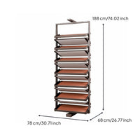 Rotating Shoe Rack Large Capacity Rotating Shoe Organizer Space Saving Cabinet Insert for Apartment Dwellers, Homeowners, Entryway, Hallway, Mudroom