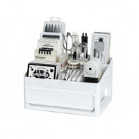 Multi-Compartment Box with Drawers Large Capacity Multitier Drawer Box