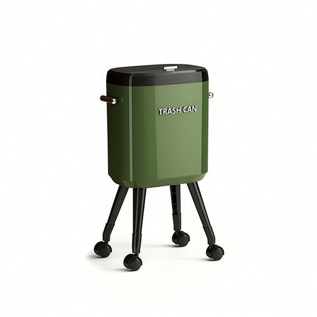 Trash Can with Lid Sturdy Wastebasket Elegant for Bedroom, Bathroom