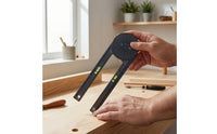 Angle Gauge with Ruler Arms Plastic Angle Gauge Ruler and Protractor Combination Easy-to-Read Measuring Tool Accurate
