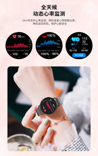 S53 Smart Watch for Women with Bluetooth Calling, Step Tracking, Sleep Monitoring, Blood Pressure, Unisex