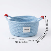 Storage Box with Rope Handles, Clothing Storage, Natural Cotton Basket, Stylish Living Room Storage