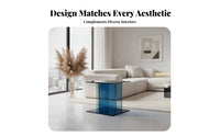 periodical holder Rack Table Modern Design Wavy Acrylic side table Minimalist aesthetic & design for Den