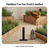 Chicken Perch Mounting Holes Avian Accessory Easy to Assemble for Coop