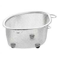 Kitchen Sink Drainer and Sink Strainer, Stainless Steel Leftover Food Strainer with Suction Cup, Home Kitchen Dishwashing Sink Net for Food Waste
