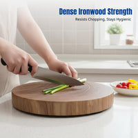 Ironwood Chopping Board, Durable Wood, Kitchen Cutting Board, Thickened, Crack Resistant