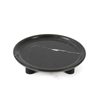 Marble Tray with Feet Low-Profile Marble Footed Tray Polished for Dining Table, Countertop