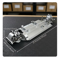 1/12 Scale Car Drivetrain Kit Stable Base Metal RC Car Chassis Kit Precision Machined Hobby Part for DIY Enthusiasts