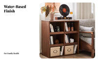Floor-Standing interchangeable Cube Organizer Multi-Functional interconnectable Cube Organizer adaptable Usage Bookcase Large Capacity for Book Lovers, Decor aficionados, Homeowners, Living Room, Home Office, Bedroom