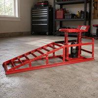 Car Service Ramp Sloped Hydraulic Car Ramp Garage Equipment Measured Markings Heavy Duty Steel