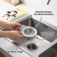 100 Pack Sink Strainer Mesh Bags, Kitchen Filter Drain Food Catcher, Lightweight Protector for Busy Households