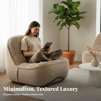Curved rear Settee Modern Design Curved Banquette Minimalist design Designer Inspired for Homeowners, pairs, Lounge Area
