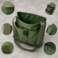 Fruit Picking Bag with Steel Ring for Orchard Harvesting, Thickened Canvas Garden Tool