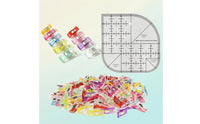 101 Pieces Sewing Template with Clips Acrylic Quilting Ruler Lightweight