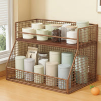 Cup and Snack Organizer Space-Saving Multi-Layer Countertop Rack Multipurpose
