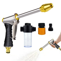 Home Car Wash High Pressure Water Gun Foam Pot Set with Adjustable Nozzle for Garden Watering and Courtyard Cleaning