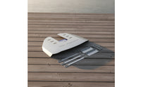 Stainless Steel Outboard Motor Plate with Mounting Hardware Rigid Water Pressure Plate Sturdy Marine Part Strong for Anglers