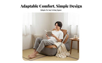 Unstructured Lounge Chair modern aesthetic Lazy Sofa Soft Seating Lightweight & Portable for Readers, Students, Living Room
